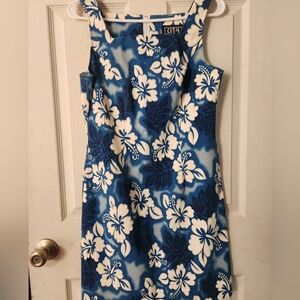 City Triangles Blue and White Floral Mini Dress